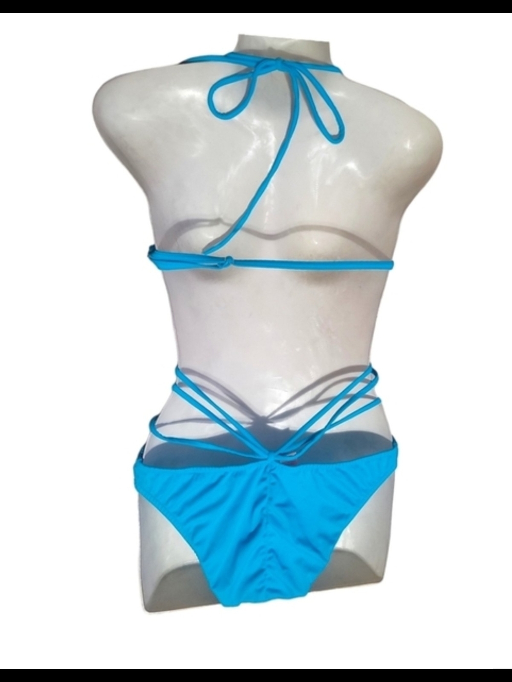 VENUS - Size 6 Aqua Blue Sensual One-Piece Swimsuit - Picture 2 of 8